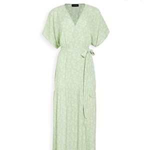 MINKPINK Greenery Wrap Maxi Dress | Small